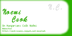 noemi csok business card
