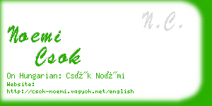 noemi csok business card